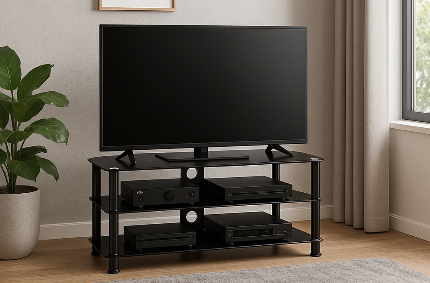 Back To Black TV Stand