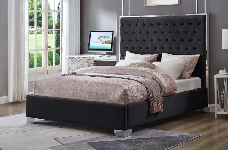 Luxury Tufted Upholstered Platform Bed