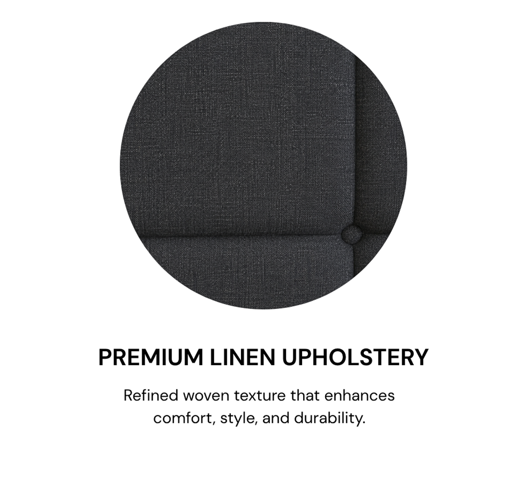 Modern Panel Upholstered Platform Bed