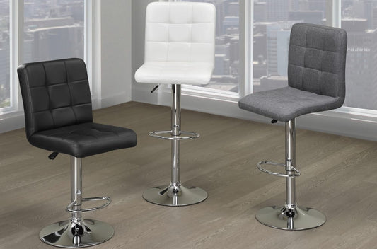 Adjustable Tufted Bar Stool