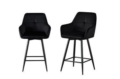Metro Velvet Bar Stool