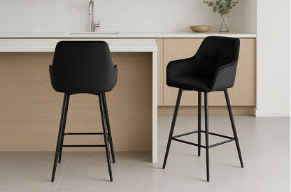 Metro Velvet Bar Stool