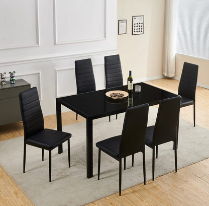 Onyx Modern 7-Piece Dining Set