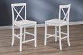 White Cross Back Bar Stool
