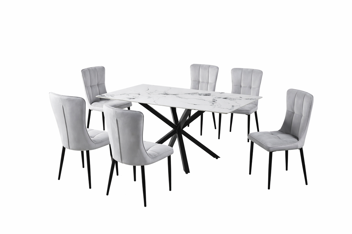 Luna Ceramic Dining Set – 7 Piece