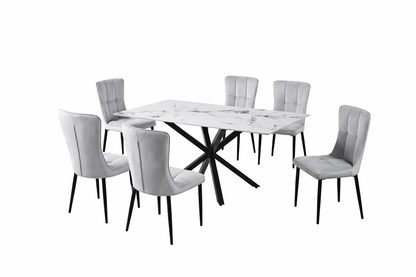 Luna Ceramic Dining Set – 7 Piece