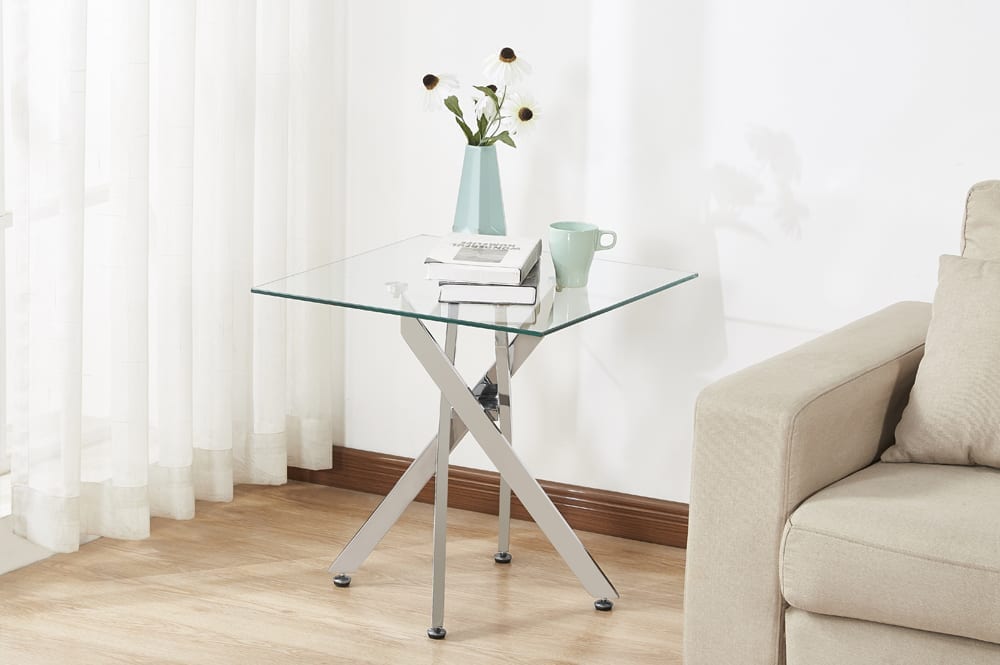 Vanta Chrome X Coffee Table