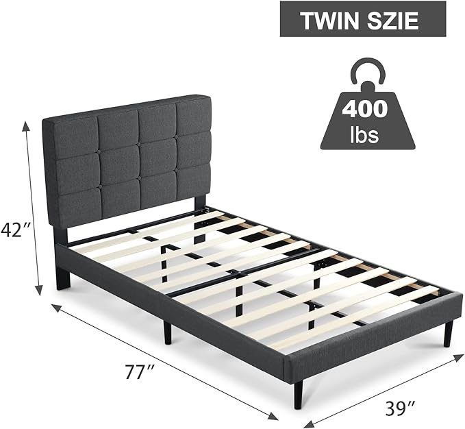 Modern Upholstered Platform Bed