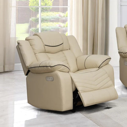 Roger Manual Recliner Air Leather Sofa Set