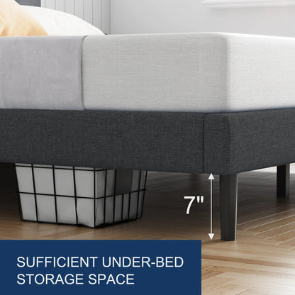 Elegant Upholstered Platform Bed