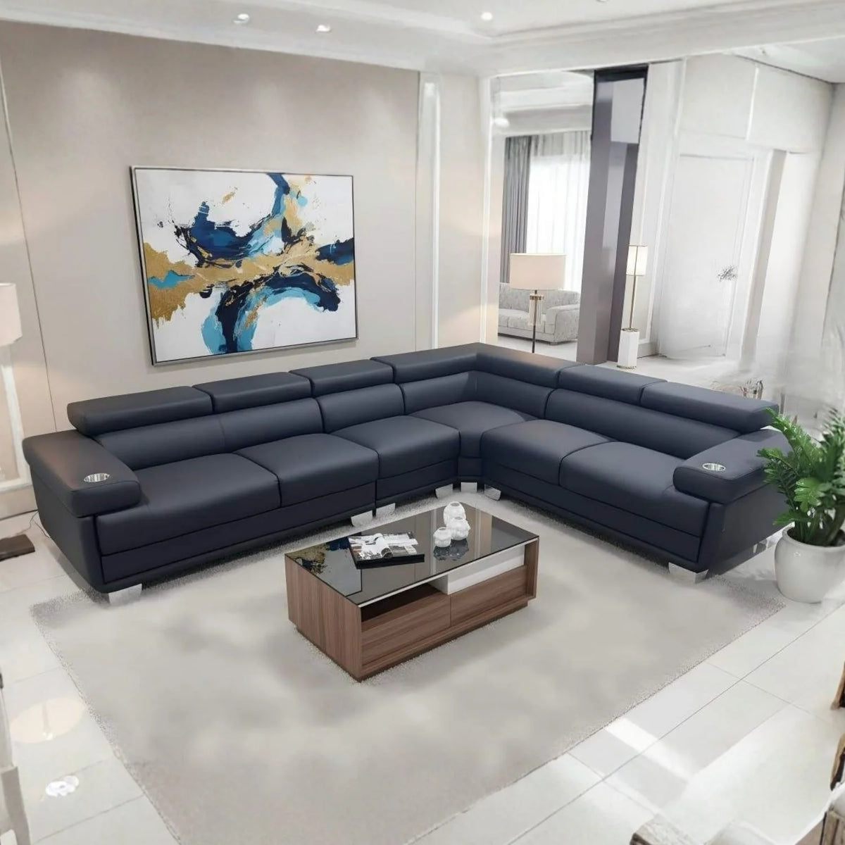 Bryan Reversible Teddy Fleece Sectional