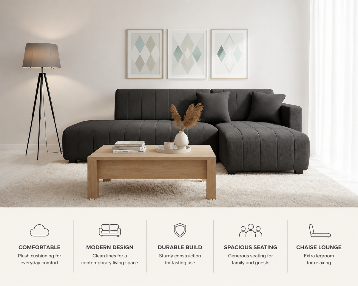 Bello Contemporary Sectional With Chaise