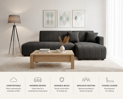 Bello Contemporary Sectional With Chaise