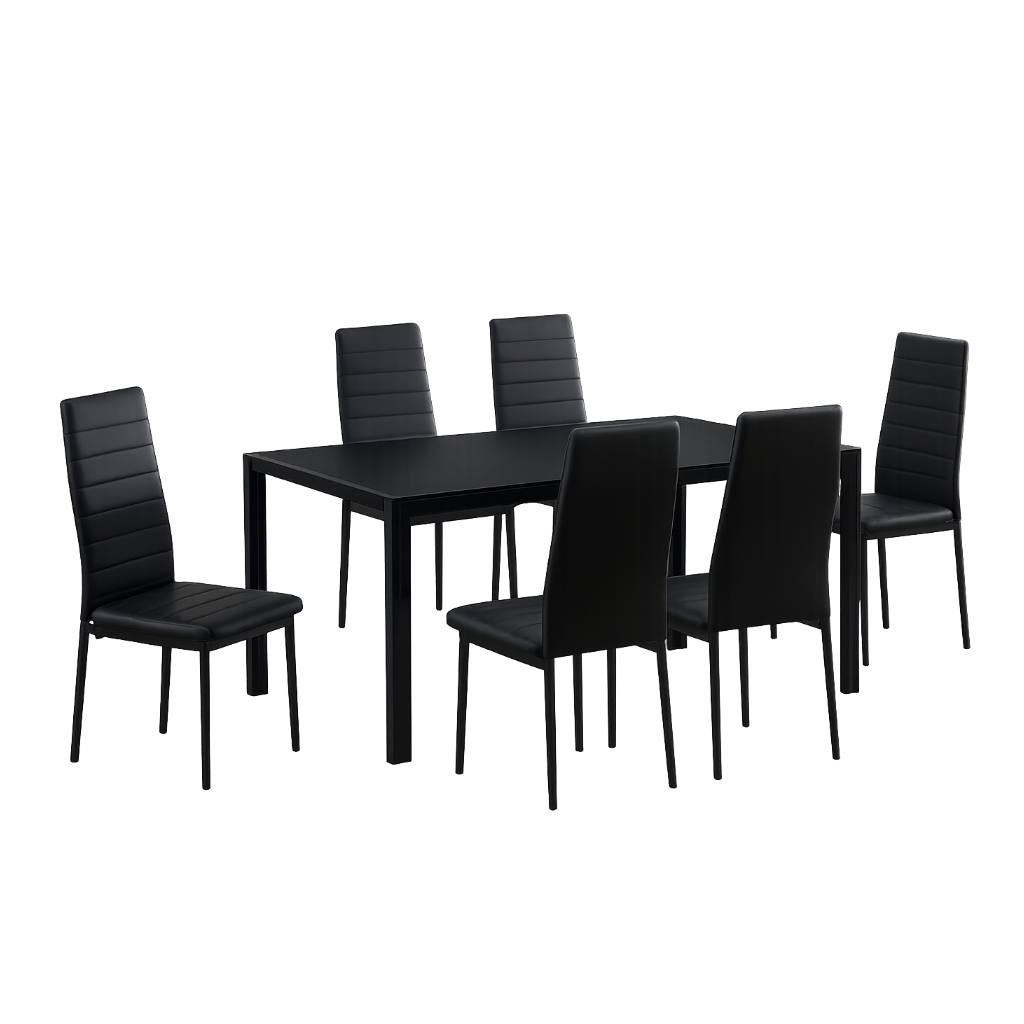 Onyx Modern 7-Piece Dining Set