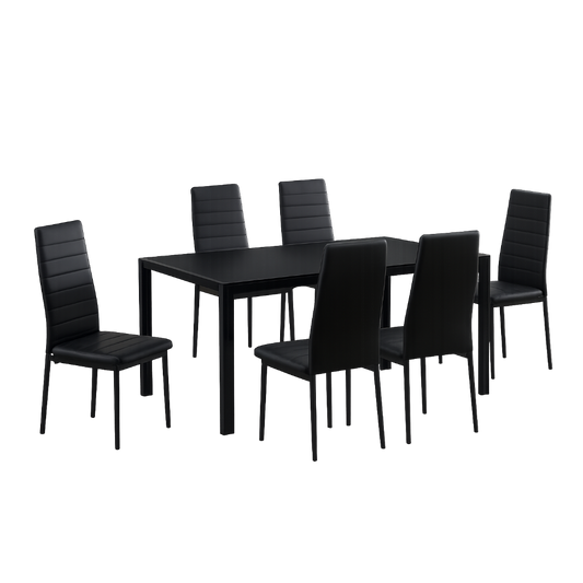 Onyx Modern 7-Piece Dining Set