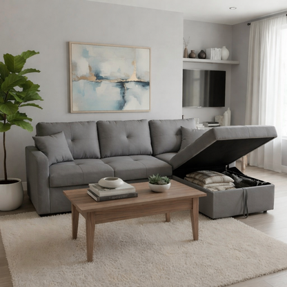 Pull-Out Sectional Sofa Bed
