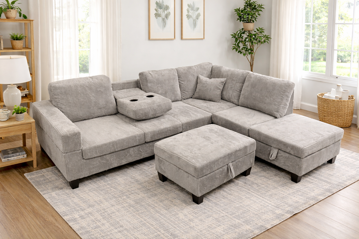 Haven Corduroy Sectional
