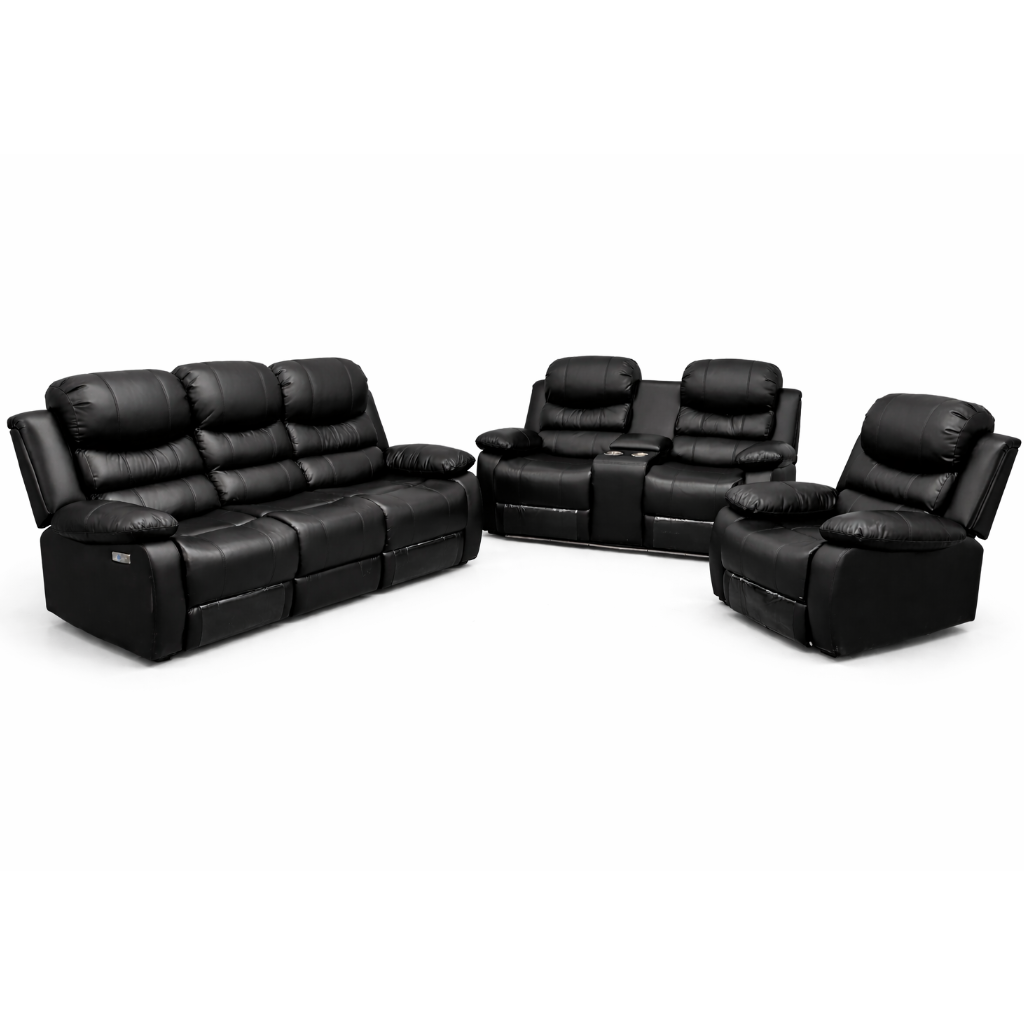 Recliner Set - 3 Piece with Air Leather