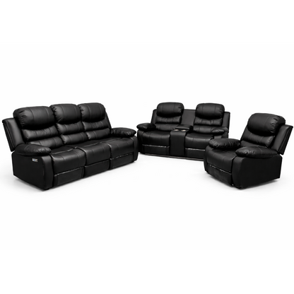 Recliner Set - 3 Piece with Air Leather