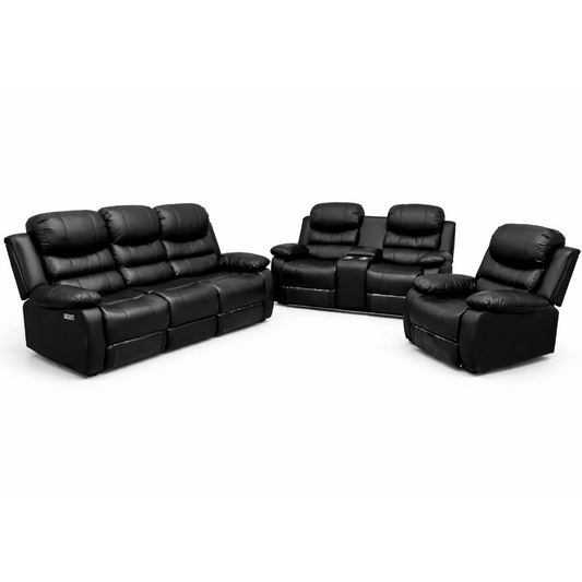 Recliner Set - 3 Piece with Air Leather