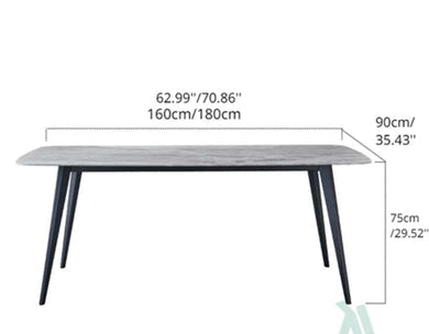 Aurora Sintered Stone Dining Table Set – 7 Piece