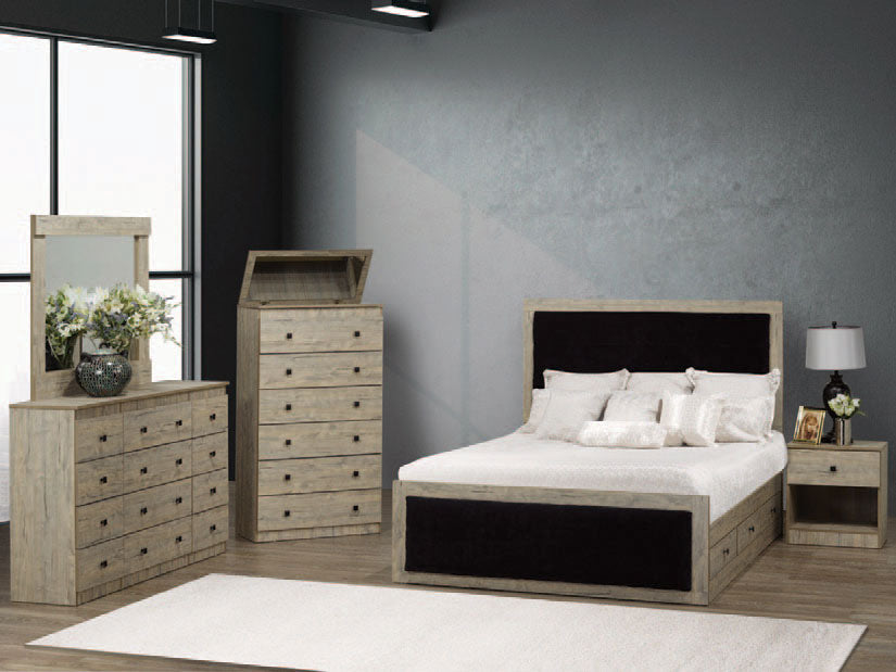Luxe Fabric Panel Bedroom Set
