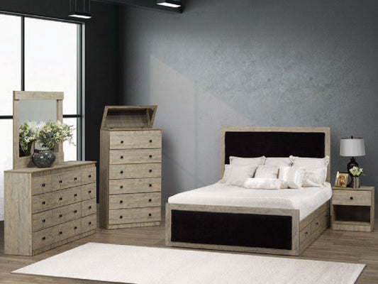Luxe Fabric Panel Bedroom Set
