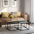 Retro Grey Nesting Coffee Table Set