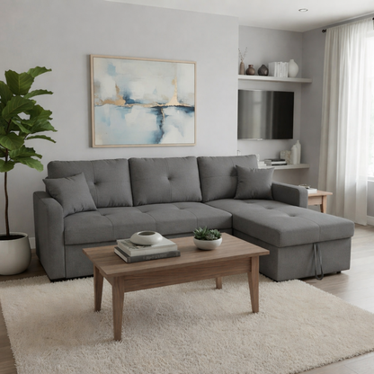 Pull-Out Sectional Sofa Bed