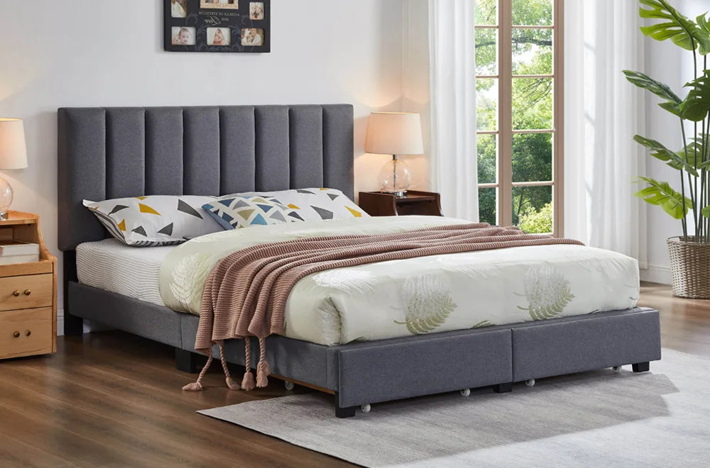 T2120 Bedframe Platform Bed w/ Storage Drawers