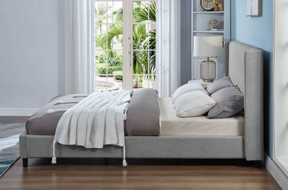 Monaco Bouclé Platform Bed Frame