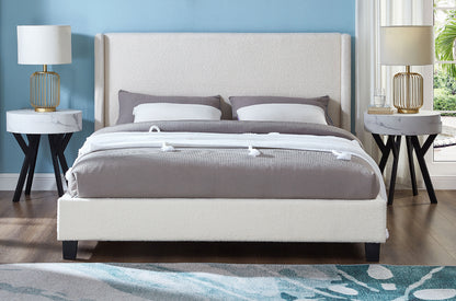 Monaco Bouclé Platform Bed Frame