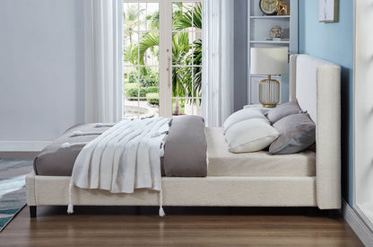 Monaco Bouclé Platform Bed Frame