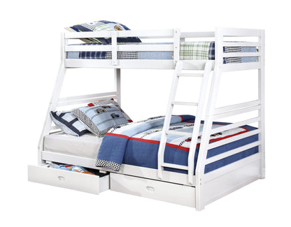 Bowery Hill Wood Twin over Full Storage Bunk Bed