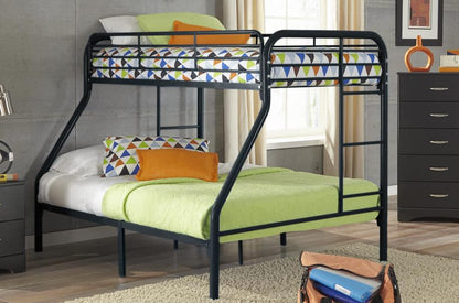 Metal Twin Over Double Bunk Bed