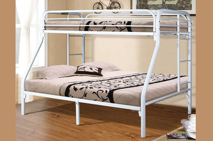Metal Twin Over Double Bunk Bed