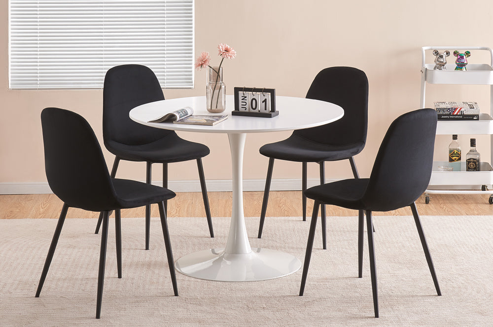 White Tulip Dining Set 5 pc