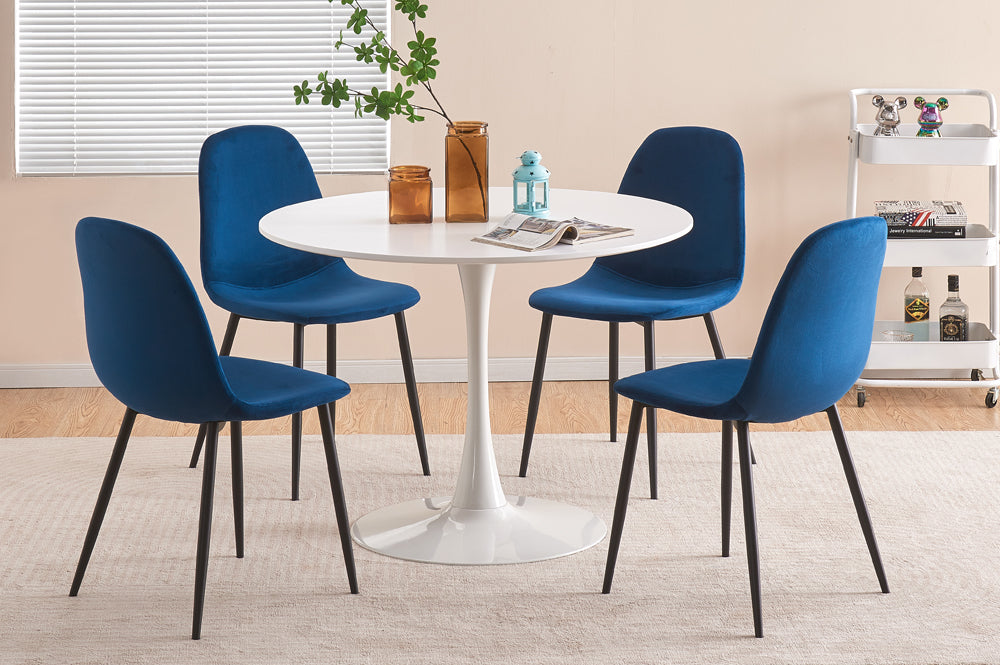 White Tulip Dining Set 5 pc