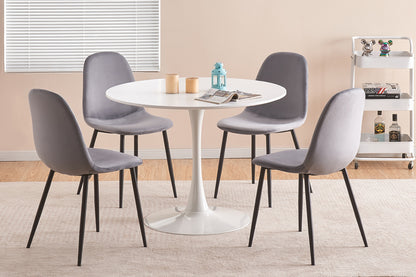 White Tulip Dining Set 5 pc