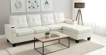 Fabric Sectional Reversible Sofa