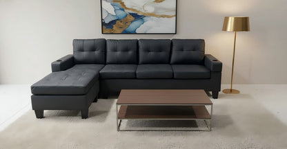 PU Leather 4 Seater Sectional Sofa