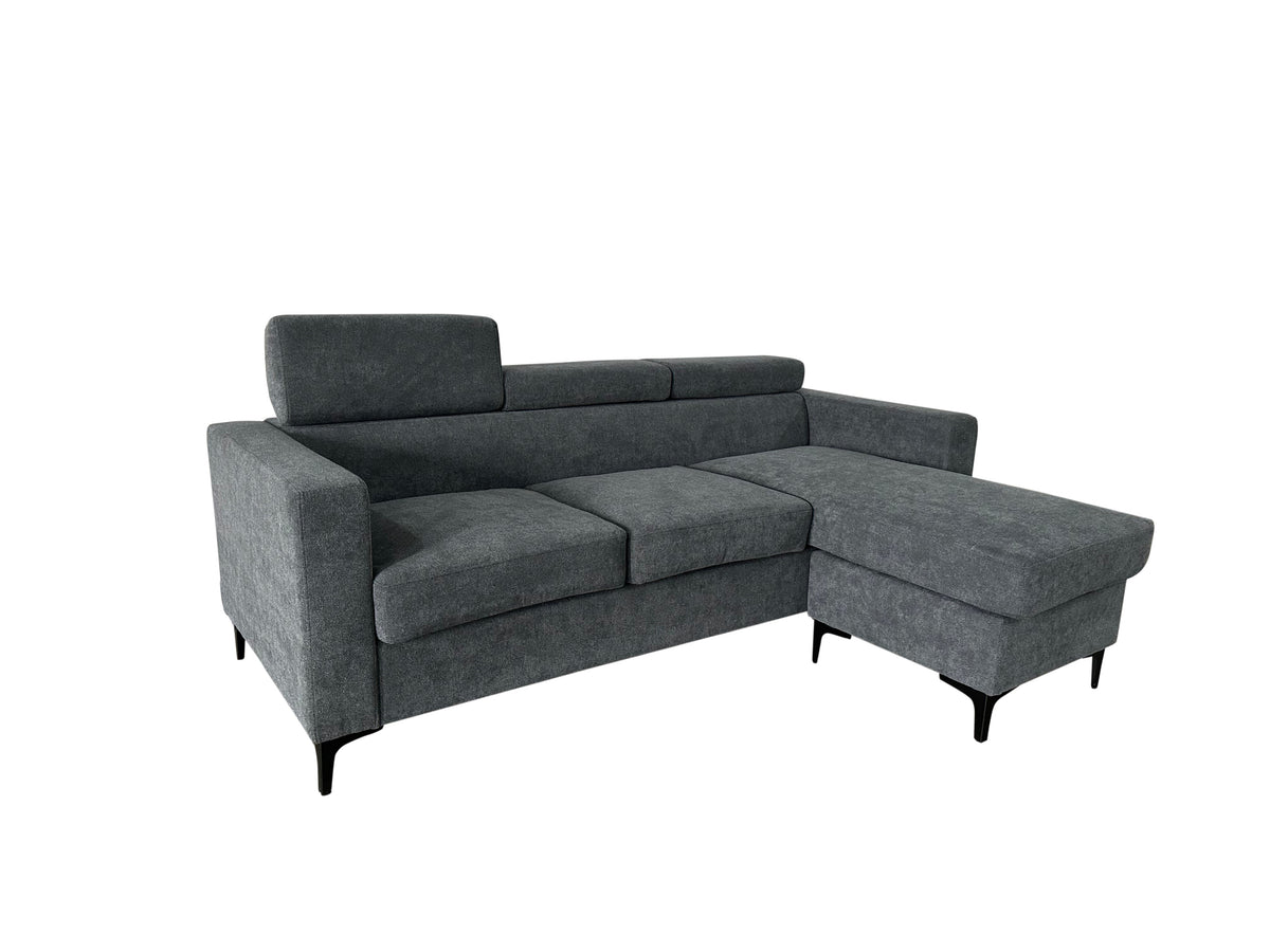 Shelly Sofa Sectional Reversible - Grey